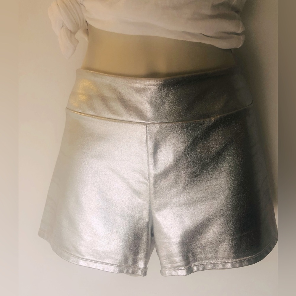 Kepblom Stretch Shorts Silver Women’s Size Small - Picture 5 of 12